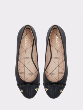 ALDO Cristella Black Quilted Ballet Flats